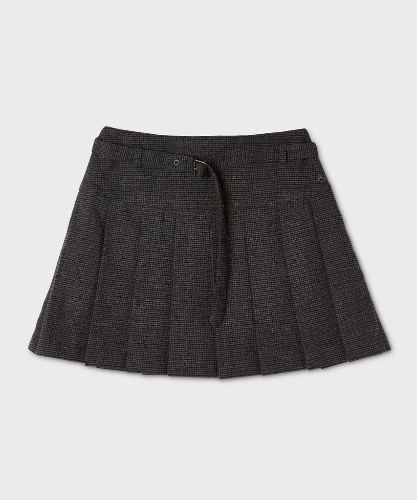 Who.A.U Short Pleats Skirt / Whwhg3821F