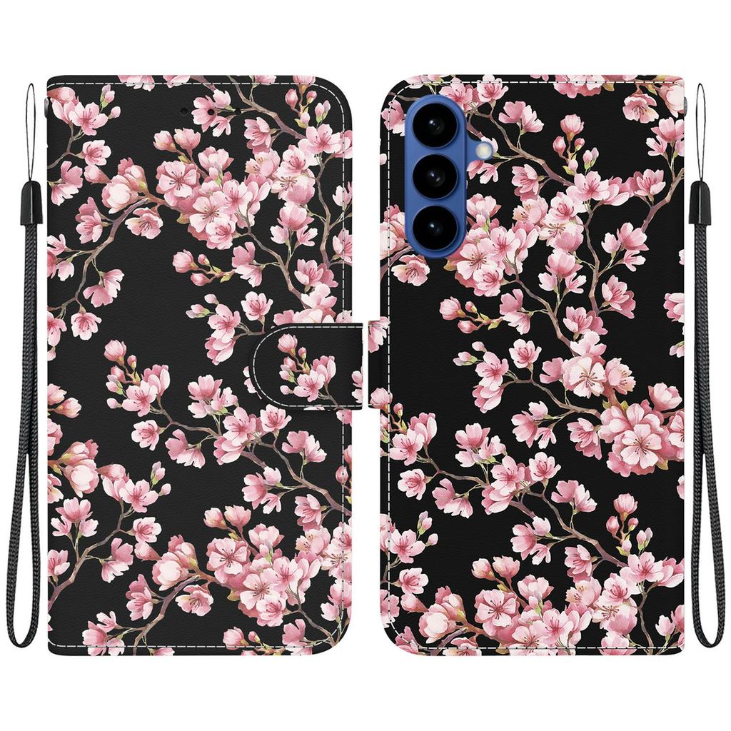 For Samsung Galaxy A57 5G Wallet Phone Case Anti-Drop Pattern Printing Leather Flip Cover with Strap