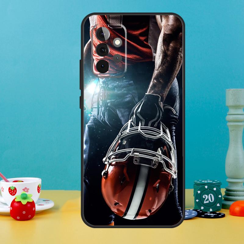Спортивный чехол для американского футбола для Samsung Galaxy A25 A54 A34 A14 A52 A32 A12 A13 A33 A53 A15 A16 A36 A56 A26 A05 A35 A55