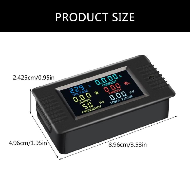 Remote Control Capable ABS Electricity Monitors High Accuracy Tool Power Monitoring Tool for Diverses Power Systems