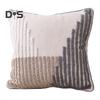 Boho Throw Pillow with Braided Rope Pattern And Tassels Soft Cotton Linen Textured Cushion for Sofa Bed Office