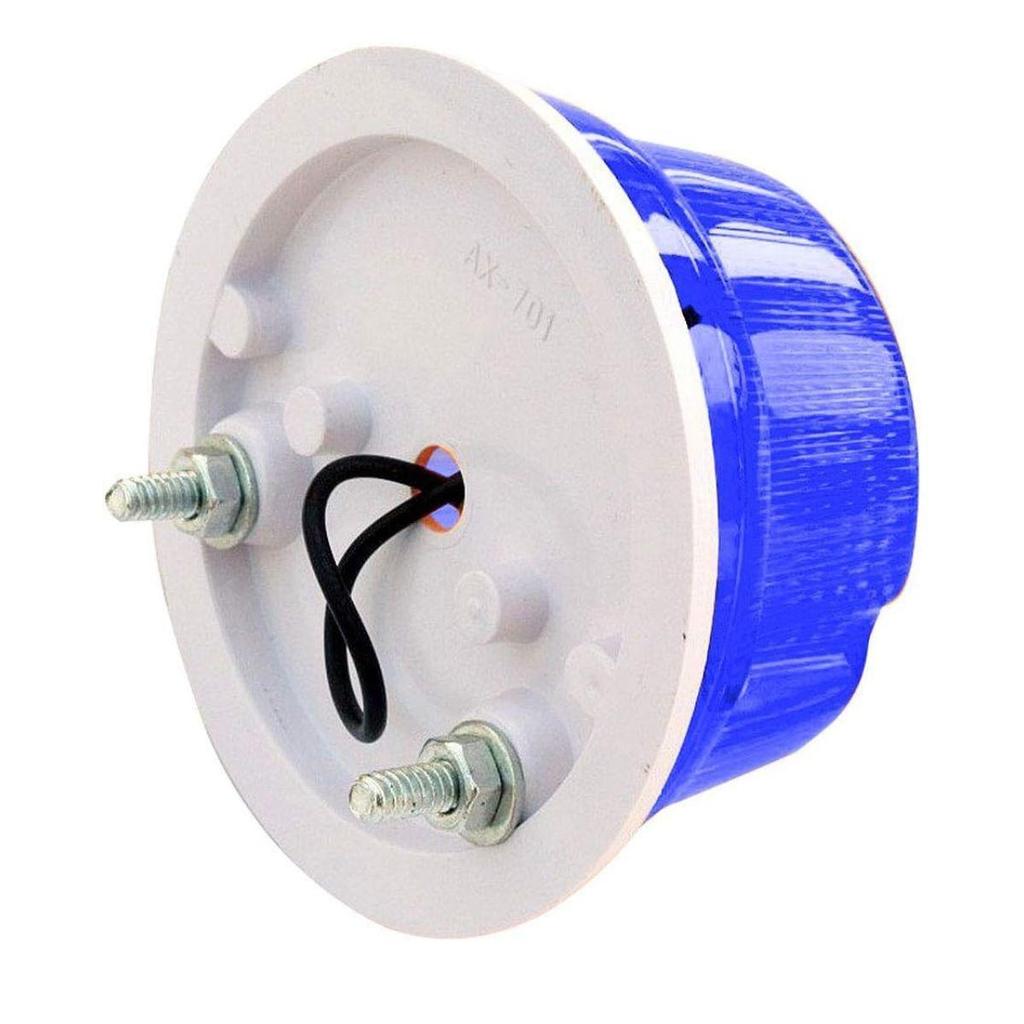 24V Round Flashers Light Universal Vehicle for Truck Tractor Bus,Iseki,Yanmar Red emergency roadside flashers Light Blue | 2 Pieces