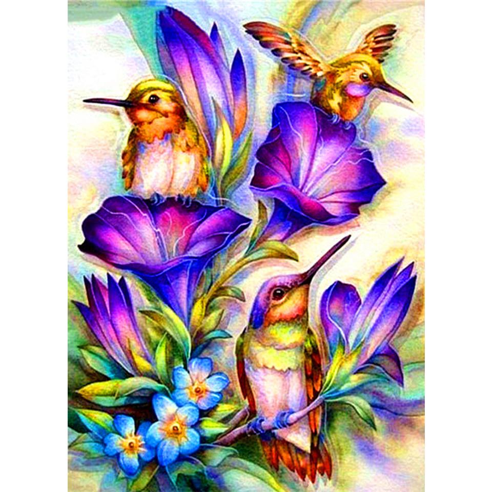 5D DIY Diamond Painting Animal Bird Cross Stitch Kit Full Diamond Embroidery Gift Mosaic Art Rhinestone Decoration Picture