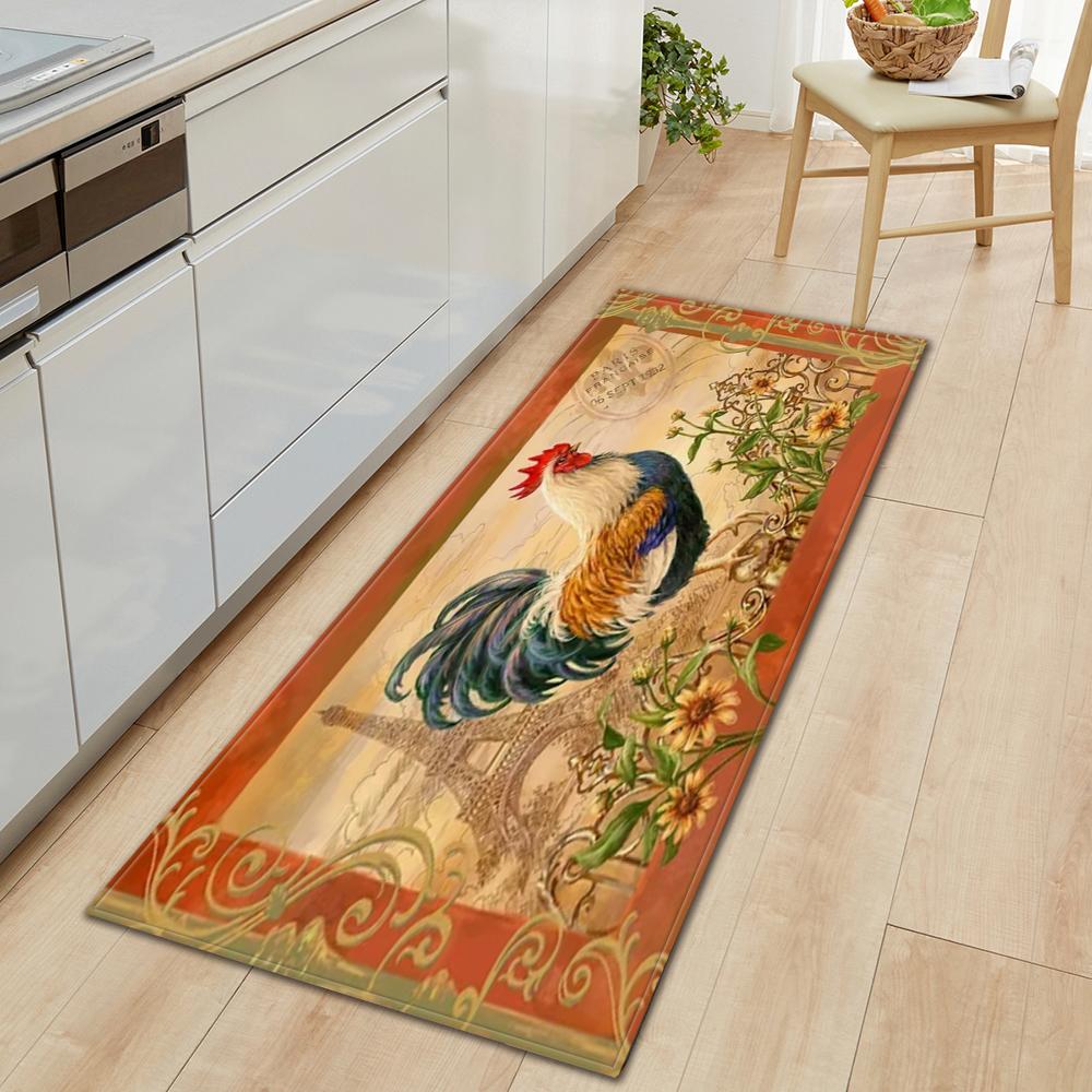 Коврик для пола на кухне, коврик для входа в ванную комнату, декор гостиной, длинный ковер для спальни, коридора, балконной двери, нескользящий коврик для ног