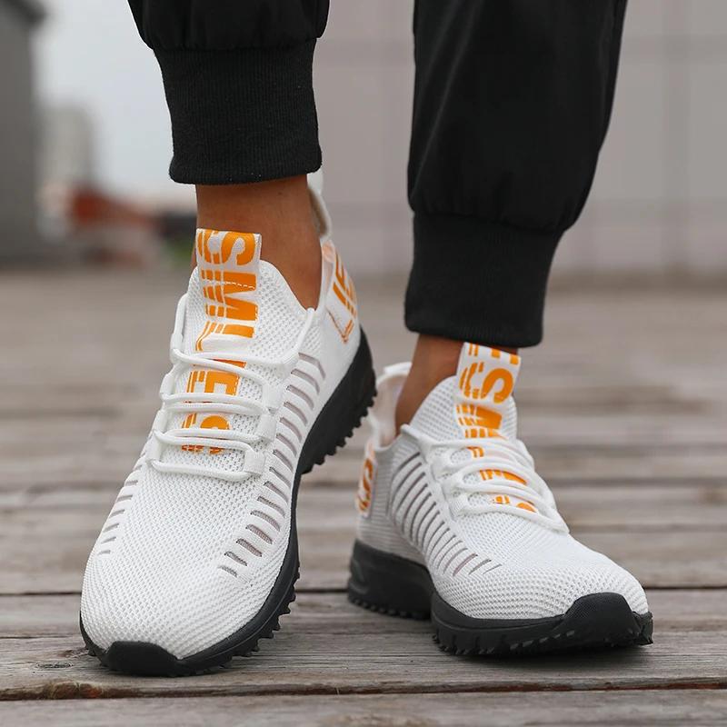 Male Sneakers Summer Tennis Class Flat Shoes Comfortable Anti Slip Running Trend Breathable Mesh Shoes Zapatillas Hombre