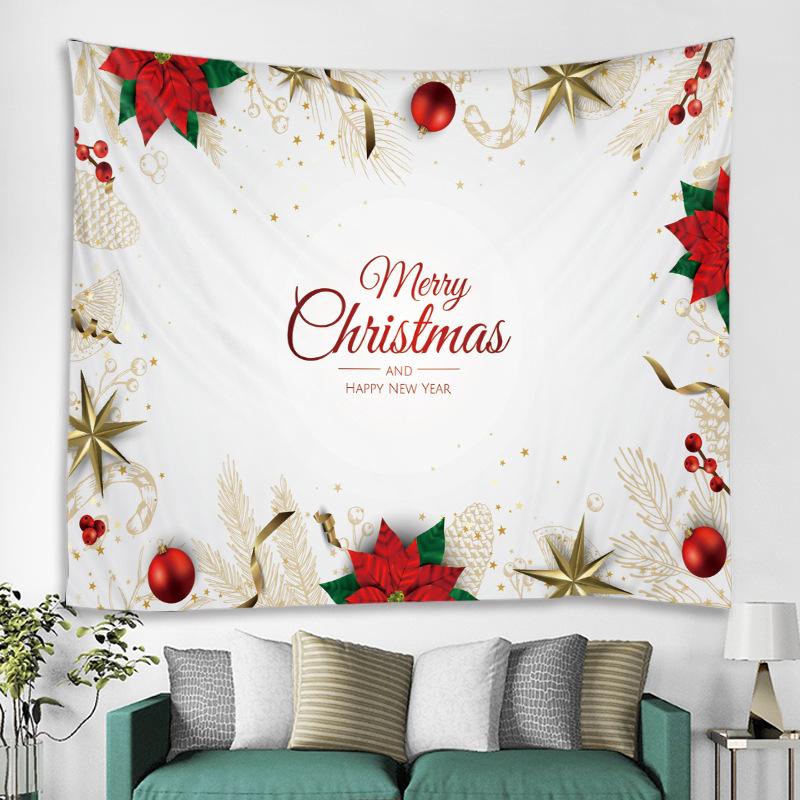 Christmas Holiday Decoration Scene Hanging Cloth Wall Covering Bedroom Decoration Cloth Tapestry
