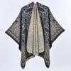 New Retro Cashew Flower Large Shawl Autumn and Winter Women's Imitation Cashmere Thickened Warm Scarf Cape