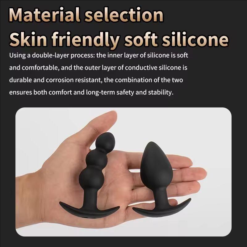 Вибратор с электрошоком Женский силиконовый анальный плаг Беспроводной пульт Мужской массаж простаты Товары для взрослых Анальная мастурбация Секс-игрушка