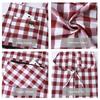 Anti Dirty Chef Work Apron Checkered Print Cooking Aprons Kitchen Aprons  Household Cleaning