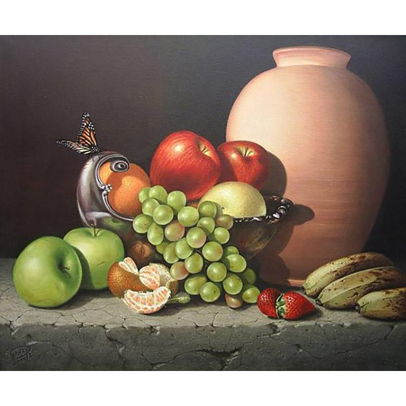 Фрукты DIY 5D алмазная живопись полная круглая дрель мультфильм Алмазная вышивка крестиком мозаика наборы настенное искусство домашний декор