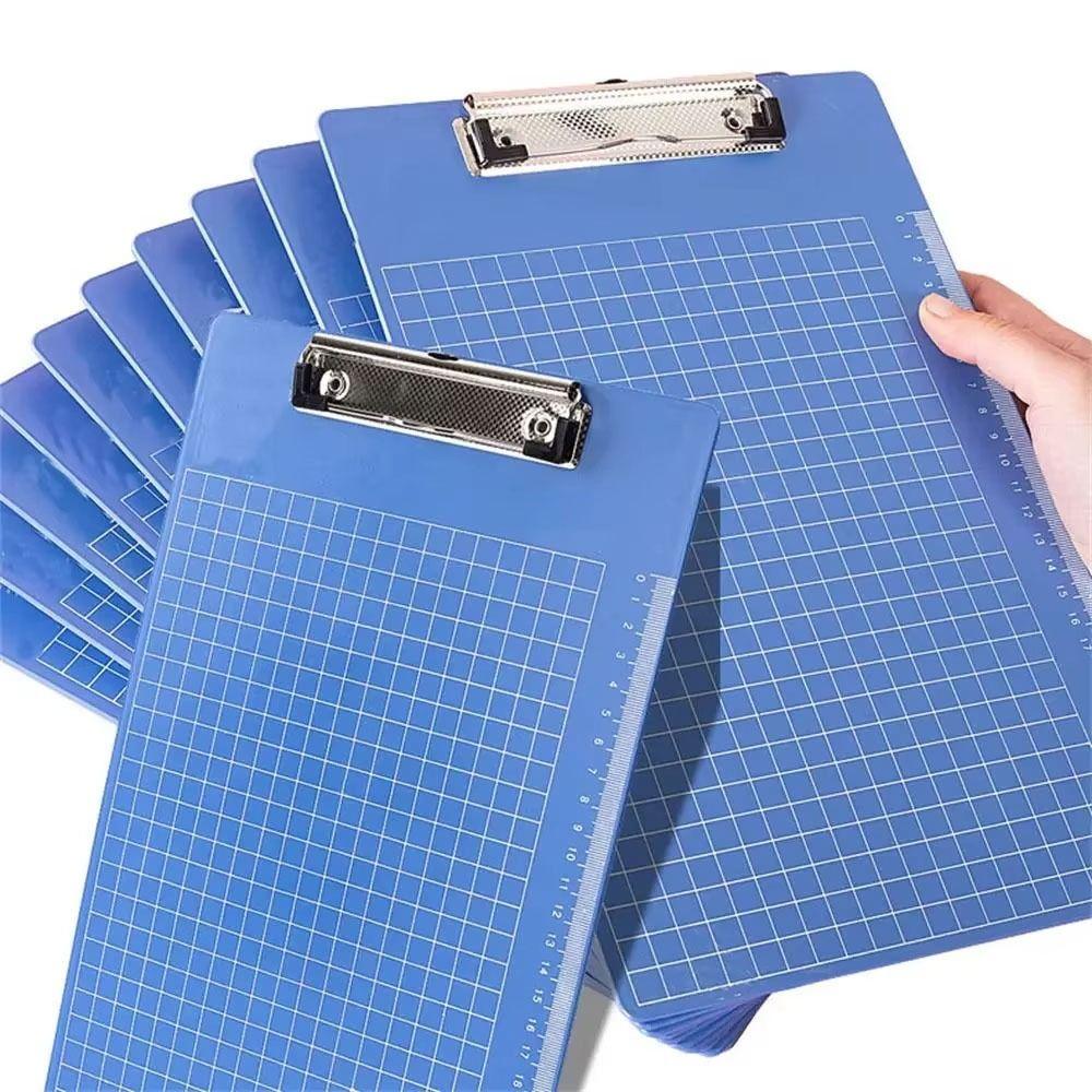 1Pcs A4/A5/A6 Writing Pad Board Blue Clip File Organize Writing Clipboard Paper Ticket Storage