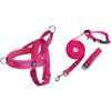 Антиагрессивная шлейка Montem Pet + поводок Hands Free, комплект 3 м, XL, розовый