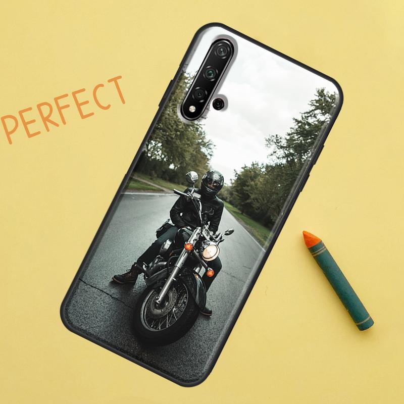 Motorcycle Man For Huawei Nova 10 9 SE 11 Pro 12i 11i 8i Y60 Y70 Y90 Y61 Y91 Y72 Y73 P20 P40 P30 Lite Case