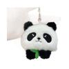 Cute Panda Plush Toy Four Inch Doll Machine Toy Wedding Favors Keychain For Children