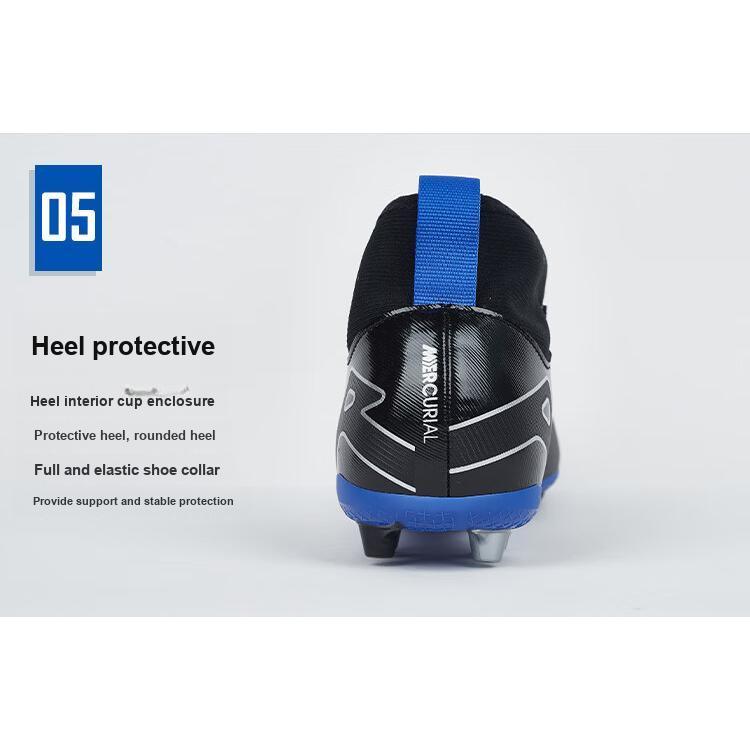 Nike Mercurial Superfly 9 Academy AG Трава Противоскользящая Амортизация Прочные Низкие Детские Футбольные Бутсы Детские Футбольные Бутсы Черные DJ5613-040
