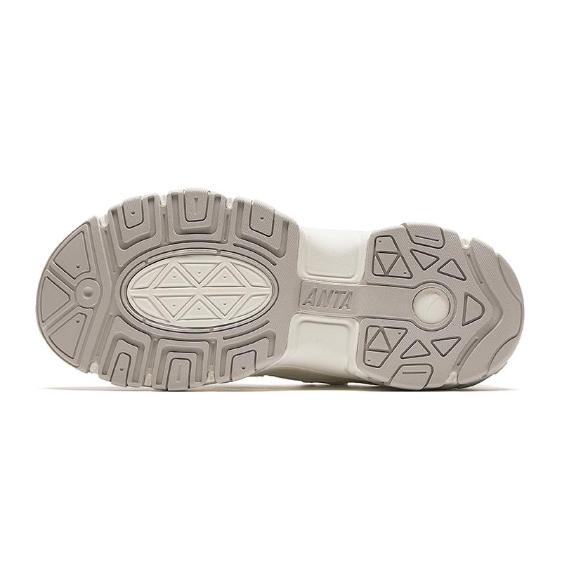 Anta Starry Sea Thick Sole Height Increasing Low Top Casual Shoes Women Sneakers Light-Gray 922428807-4