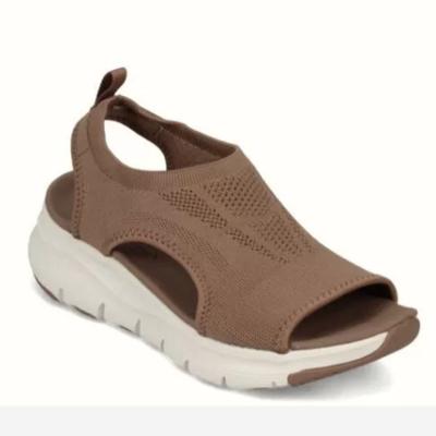 Модная женская летняя обувь 2024 года, сандалии на сетчатой платформе, женские сандалии с открытым носком, легкая повседневная женская обувь