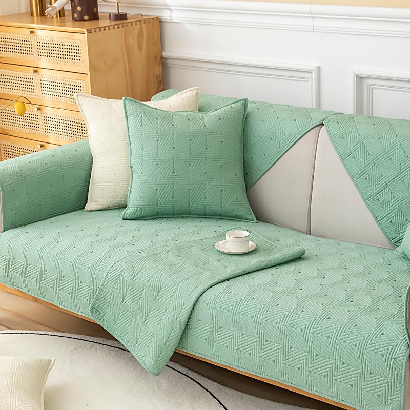 Всесезонная универсальная противоскользящая подушка для дивана Nordic Simple Seat Cushion Современный однотонный летний кожаный чехол для дивана