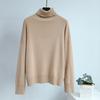 Autumn Winter Solid Color Turtleneck Pullover Sweater Women New Ladies Knit Sweater Loose Jumper Long-sleeved Fashion Tops
