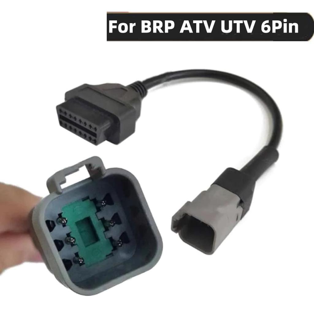OBD2 16-контактный кабель для мотоцикла Bombardier 6Pin 6P Faut Code диагностический инструмент для мотоцикла Bombardier 6Pin ATV UTV