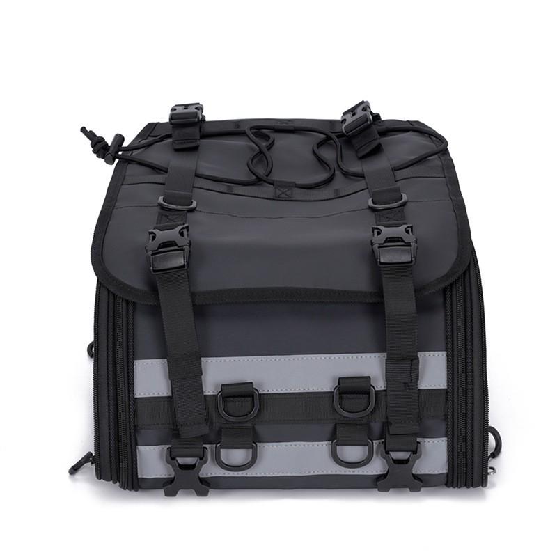 Motorcycle Tail Bag Large Capacity Touring Pack Outdoor Handheld Saddlebag Bike Riding Travel Storage