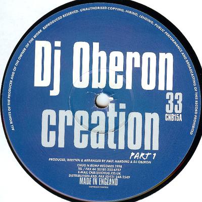 12-дюймовая пластинка DJ OBERON - Creation CNB15 Chug N Bump Rec 1998 UK Dance & Electronica Б/У