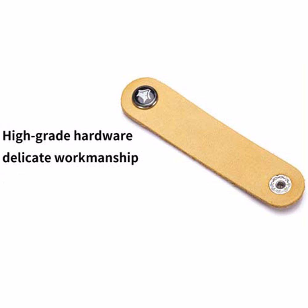 Fixed Cable Winder Cable Strap Tidy Storage Cable Winder Straps Cable Holder Cowhide Leather Cord