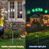 Solar Eyeball Lights Halloween Outdoor Stake Lights Colorful Glowing Ghost Eye Design Waterproof Decorative Lights for Garden Lawn Yard