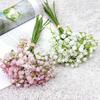 10 Pcs 32cm Gypsophila Hand Soft Rubber Feel Artificial Flowers Bouquet Wedding Home Decoration Plastic Simulation Fake Flower