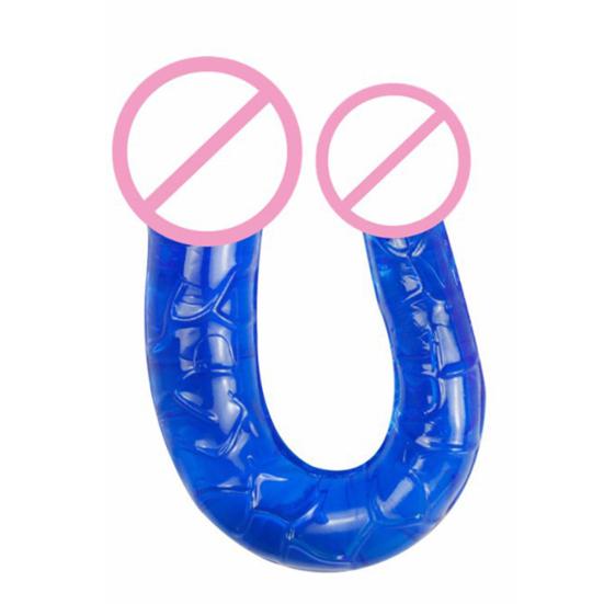 U-образный двойной фаллоимитатор, гибкая вагина, анальный женский искусственный пенис, секс-игрушка для женщин