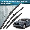 Для Toyota Highlander Kluger XU70 2021-2023 2022 Дворник Передний и Задний Щетки стеклоочистителя Лобовое стекло Окно Щетки 26"+18"+12"