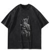 Streetwear Dobermann Graphic Black T-Shirt Cotton Unisex Tops Tees Summer Short Sleeves T Shirt