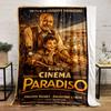 "Nuovo Cinema Paradiso Vintage Art Design Warm blanket" Flannel blanket for bedroom, living room, sofa, and nap.