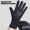 1 пара термоперчаток для велоспорта, водонепроницаемые, ветрозащитные, зимние, с сенсорным экраном, нескользящие, с силиконовой накладкой, с флисовой подкладкой, теплые перчатки для катания на лыжах, бега, походов