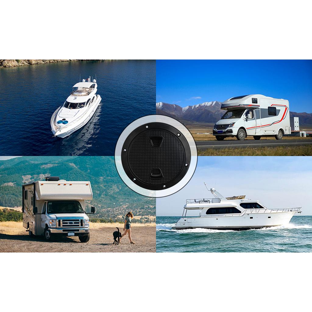 Аксессуары для лодок 4 дюйма 6 дюймов ABS Круглый скользящий инспекционный с отсоединяемым чехлом для морских судов яхт