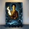 Винтажный металлический жестяной знак Постер Инопланетный Sci-Fi Арт Декор 20x30см