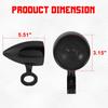 Универсальный 3-дюймовый динамик для мотоцикла, 2 шт./компл., водонепроницаемый мультимедийный стерео FM-радио для мотоцикла, Bluetooth/USB высокой мощности