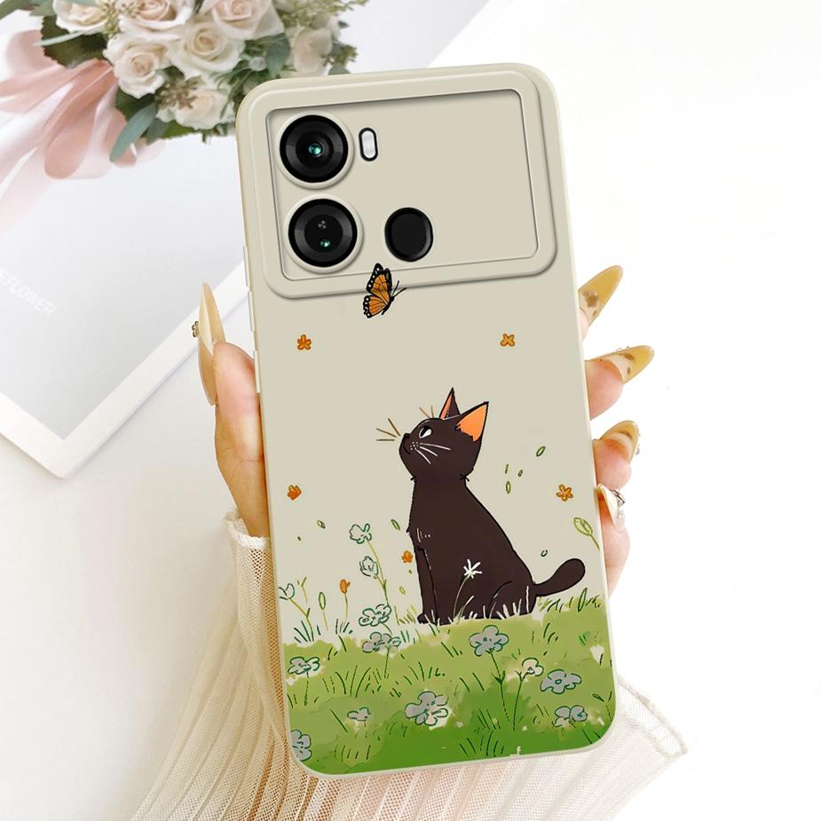 Чехол для Itel P40 Plus P683L Роскошный Чехол с Конфетным Покрасом Мягкий ТПУ Матовый Чехол для Телефона Для Itel P40 P 40 ItelP40 P40+ Задняя Крышка Сумки