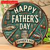 2d Flat 20*20cm Wooden Sign for Father'S Day, Perfect As a Gift, Featuring a 'Happy Father'S Day'. , for Home, Kitchen, Garden, Bedroom, Bar Decor.