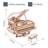 ROKR 3D головоломка пианино механическая музыкальная шкатулка автоматическое воспроизведение требуются батарейки деревянный 3D деревянный пазл набор для творчества DIY сборная модель подвижная модель