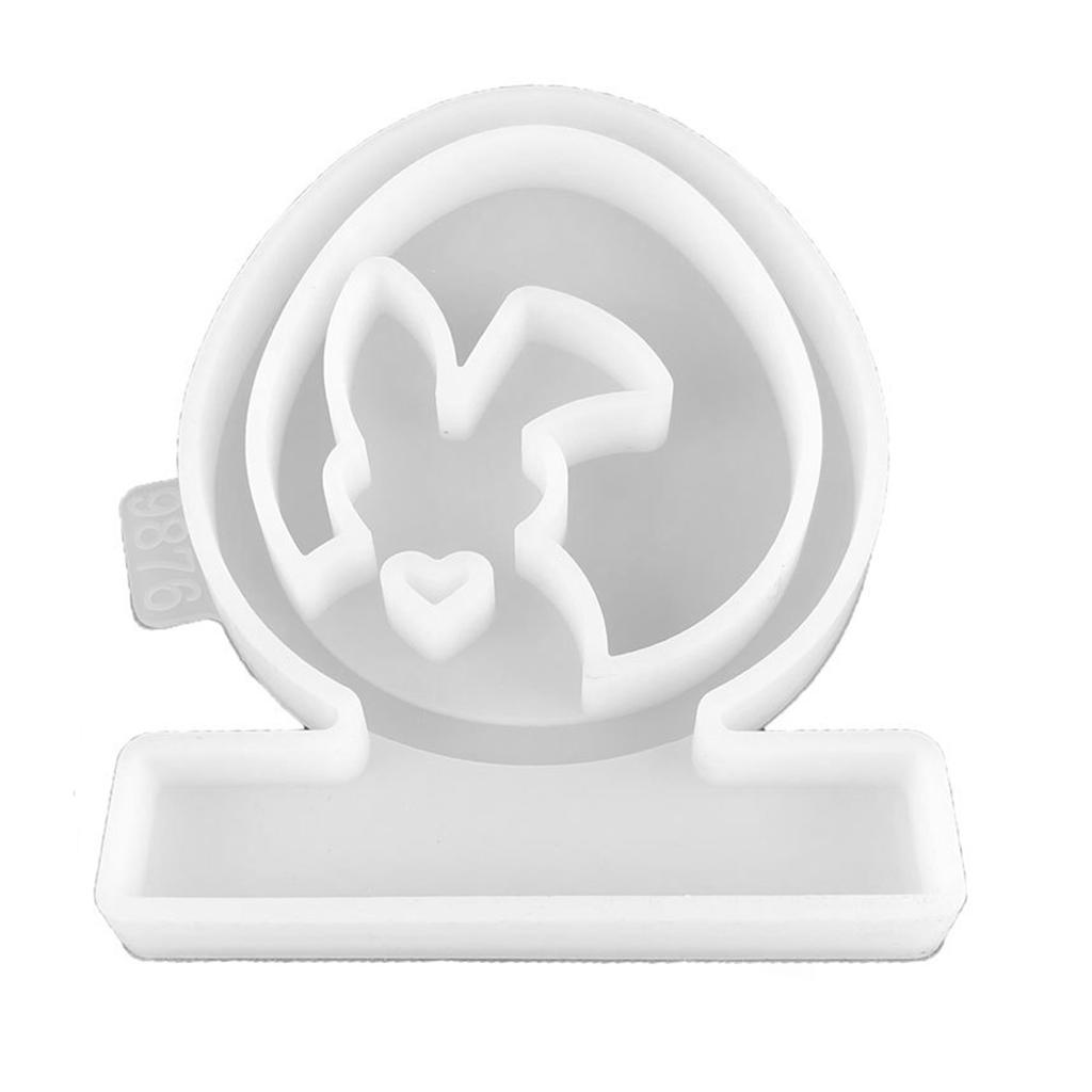 Decorative Candle Holders Making Silicone Mold Rabbit Shaped Candlestick Resin Mould Perfect for Crafting Enthusiasts