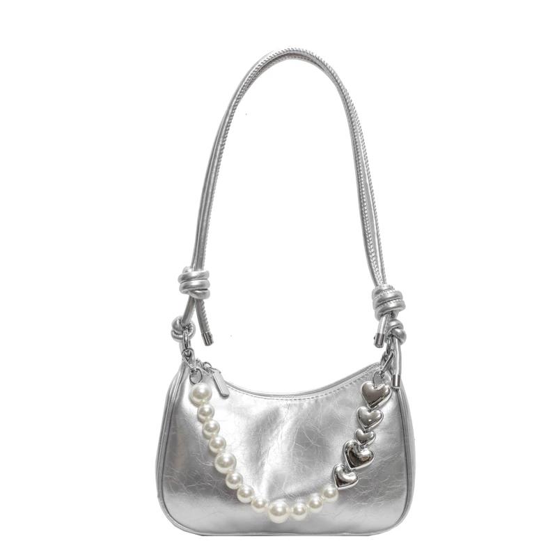 Новые модные сумки через плечо, женские модные универсальные сумки под мышками, роскошные женские сумки Pearl