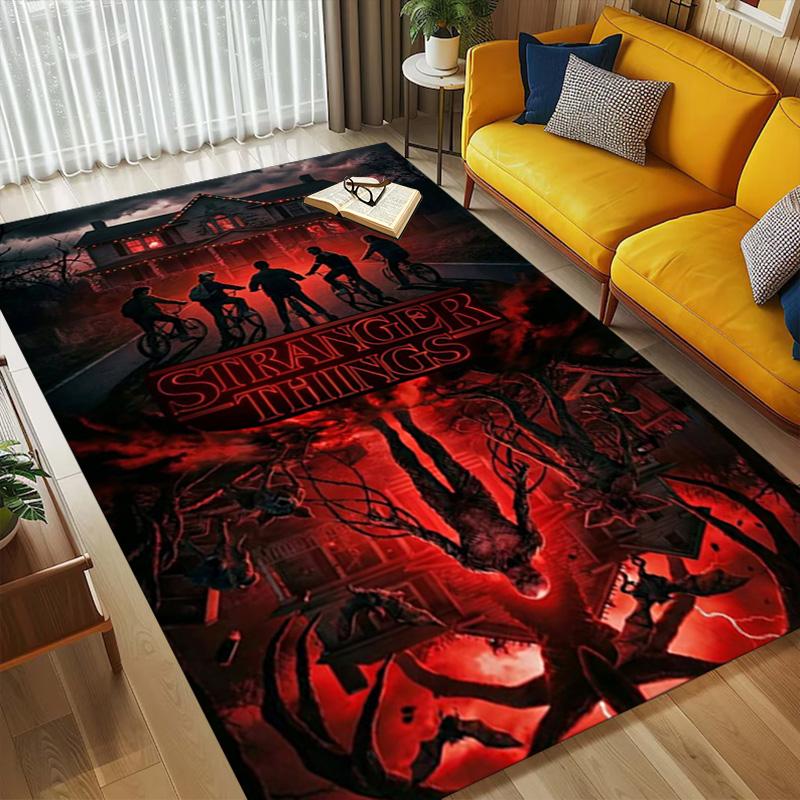 Коврик для гостиной Stranger Things Нескользящий Мягкий ковер для спальни Игровой комнаты Дивана Офиса Домашний декор Придверный коврик Рождественский подарок C9302980