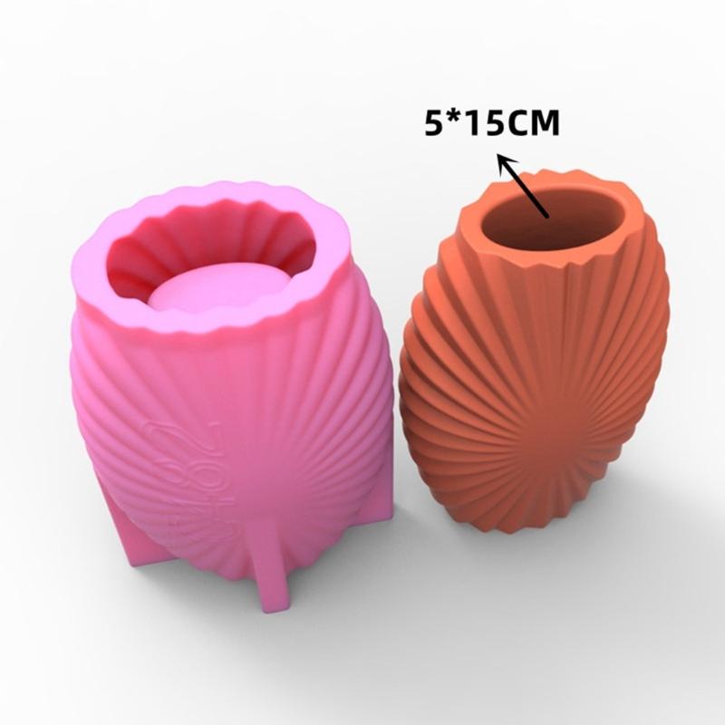 Геометрические 3D полосатые гипсовые силиконовые формы, коробка для хранения, форма для изготовления горшка для суккулентов, цветочный горшок, подсвечник