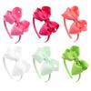 6 Pack Hair Bows Plastic Hair Headband Grosgrain Ribbon Headbands Hair Hoops Hair Accessories for Baby Girls Kids