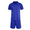 Summer Men's Solid Color Casual Suit Short Sleeved Button Shirt Loose Shorts Two-piece Set