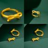 Sophisticated Gold Plated Butterfly Knot Ring For Women Perfect Fashion Accessory