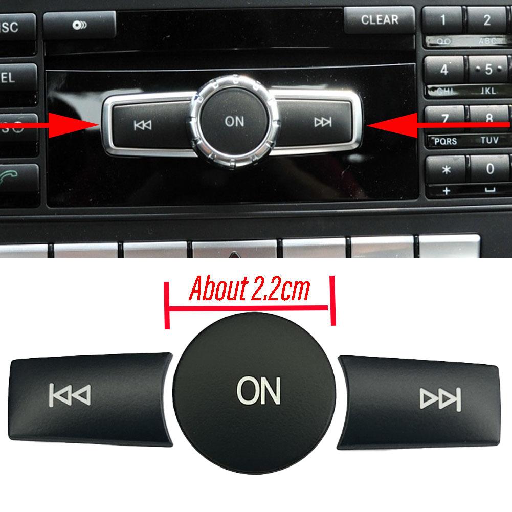 3 Pcs/set For Mercedes Benz A B C ML CLS Class W204 GLK X204 E Class W212 Car Volume ON Buttons Cover Stickers