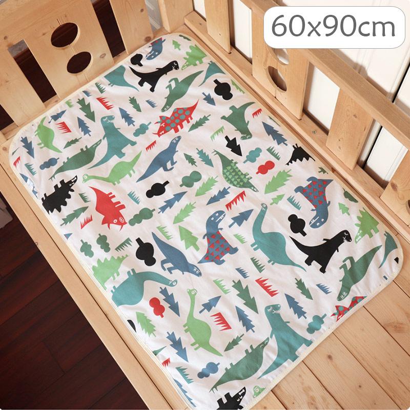 60*90 см новые детские пеленальные пеленки многоразовые детские подгузники матрасы подгузники для новорожденных хлопковая водонепроницаемая простыня пеленальный коврик