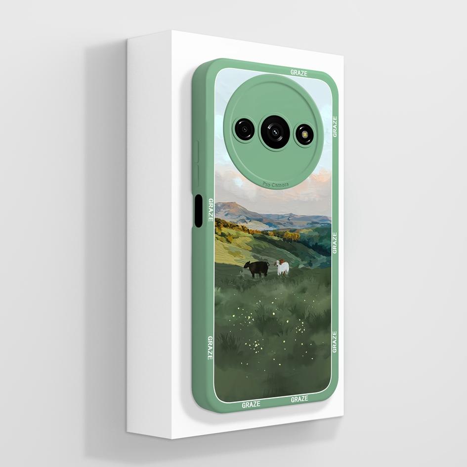 Милый клубничный и медвежий противоударный чехол из жидкого силикона для Redmi A1-A4